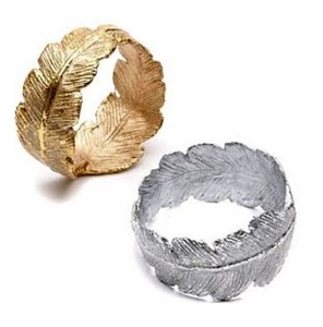 Diseño moderno Restaurante Decoración Comedor Mesa elegante Servilletero DE BODA Diseño de hoja Servilletero A bajo precio. - Product Image 6
