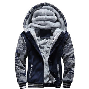 Venta al por mayor 2025 Chaqueta de lana polar para hombre Chaqueta larga de invierno de alta calidad con capucha Forro suave Sudaderas con capucha de talla grande - Product Image 2