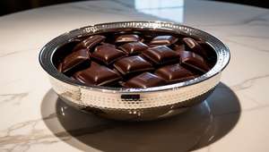 Vente chaude Premium Qualité Martelé Argent Chocolat Dates Poli En Acier Inoxydable En Métal Bols De Fruits Pièce Maîtresse Décorative - Product Image 3