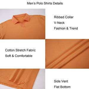 2025 polos de golf à manches courtes de haute qualité tissu polyester respirant polos pour hommes brodés avec bouton - Product Image 6