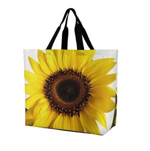 Sac à dos multifonctionnel en toile de coton avec bouton décoratif Doublure en polyester Sacs de courses et d'épicerie personnalisables - Product Image 4