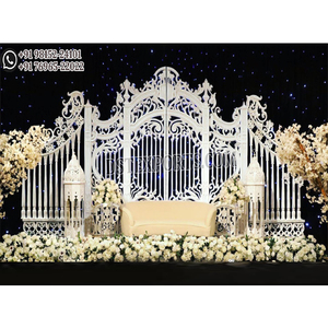 Boda marroquí Walima escenario decoración Sur indio boda recepción escenario Sri Lanka estilo escenario para boda - Product Image 1