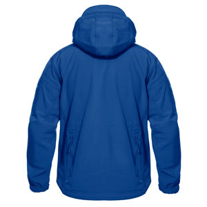 Jaket pakaian kerja Softshell jaket ritsleting atas padat <span class=keywords><strong>Mock</strong></span> Panel leher desain kerja Logo Anda sendiri jaket saku ritsleting bertudung dapat dilepas - Product Image 2