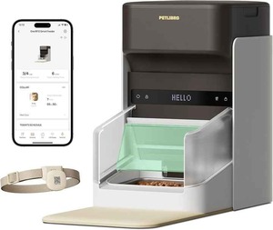 Petlibro เครื่องให้อาหารแมวอัตโนมัติ, เครื่องให้อาหารสัตว์เลี้ยงอัตโนมัติ Wi-Fi 5G 3L ควบคุมผ่านแอปที่ป้อนด้วยปลอกคอไฟ - Product Image 3