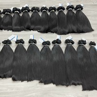 Cheveux humains vietnamiens de luxe bruts, extensions de cheveux à double trame, paquets de cheveux vierges non traités, vente en gros