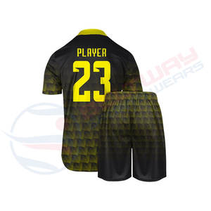 Traje de fútbol para hombre de alta calidad, camisetas y tops con estampado de logotipo personalizado, uniforme de poliéster transpirable de secado rápido, entrenamiento en caliente - Product Image 2