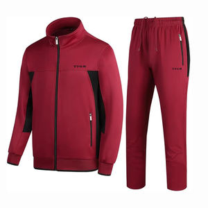 Conjunto de chándal deportivo de talla grande al por mayor personalizado de alta calidad de lujo, conjunto de chándal para hombre, añade tu marca - Product Image 1