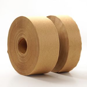 Single Sided Kraft Gummed Paper Tape with Strong Acrylic Adhesive for Carton and Bag Sealing - Product Image 1