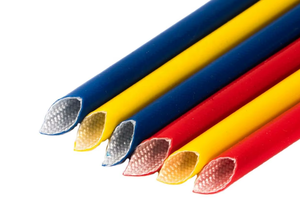 Silicone Rubber Coated Cable Wrap Motor Protector Sleeving Silicone Coating Fiberglass Wire Management Fiber <b>Glass</b> Wire Cable. - Product Image 2