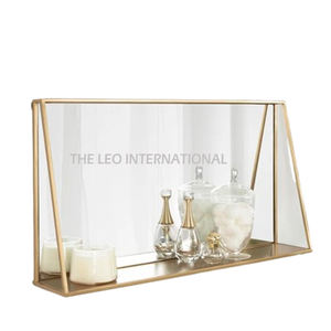 กระจกติดผนังเหล็กดีไซน์ใหม่ล่าสุด กระจกทำมือสำหรับตกแต่งผนัง รูปทรงสี่เหลี่ยมผืนผ้า - Product Image 1