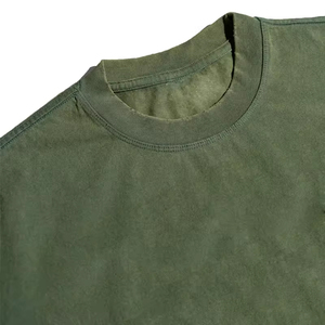 Mens Minimalist <b>TShirt</b> 100_ Cotton Oversized Drop Shoulder Vintage Wash Streetwear Custom logo Desgin Blank t Shirt for Men - Product Image 4