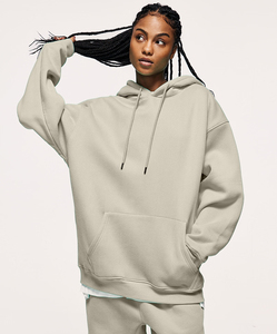 เสื้อฮู้ดผู้ชายผ้าฝ้ายฟลีซ 280 กรัม แบบขายส่ง OEM มีกระเป๋าขนาดใหญ่ ใส่ได้ในฤดูหนาว มี 45 สีสำหรับพิมพ์ลาย - Product Image 2