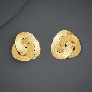 Trendy Drop Earrings 185895 Alloy Number Shape with <b>Emerald</b> for Wedding Engagement or Gift - Product Image 1