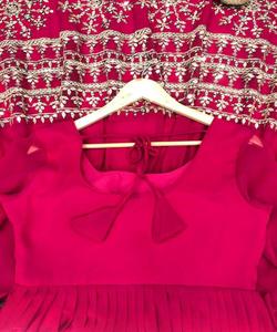 Lujo boda paquistaní modesto blusas camisas terciopelo Sharara traje - Product Image 4