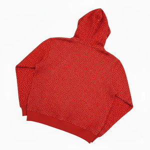 Sweat à capuche unisexe en molleton 100% coton respirant, personnalisé, poids lourd, style streetwear d'hiver, avec strass, pour homme, vêtements décontractés - Product Image 2