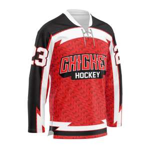 Camiseta de hockey sobre hielo de secado rápido para hombre, ropa deportiva personalizable del fabricante, diseño sublimado de poliéster - Product Image 2