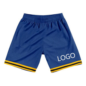 Short sportif en maille pour hommes, avec logo personnalisé et décoration à motif solide - Product Image 5
