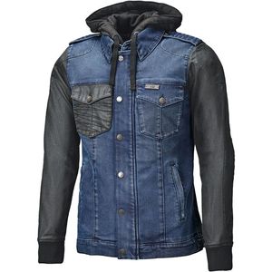 เสื้อแจ็คเก็ตยีนส์สีน้ำเงินสำหรับผู้หญิง แขนยาว คอตั้ง ปิดด้วยซิป สไตล์วินเทจ ลุคซักล้าง ใส่ได้ในฤดูใบไม้ร่วง - Product Image 5