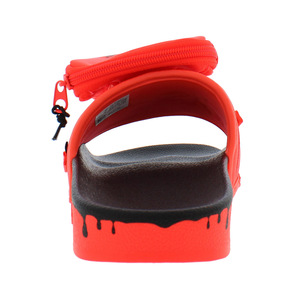 Chaussures Adidas Pouchylette Slide pour femmes Couleur : Rouge solaire/Rouge solaire/Noir cœur 100% authentique - Product Image 4