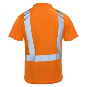 OEM Support Men's Reflective Hi Vis Breathable Construction Workwear Short Sleeve Unisex <b>Polo</b> Shirts - Product Image 2