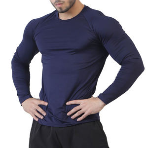 Vente en gros Meilleure qualité unisexe à manches longues respirante à séchage rapide col montant MMA Rush Guard Impression personnalisée Haute qualité - Product Image 3