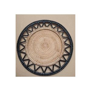 Assiette en rotin artisanat naturel fait à la main écologique livraison rapide à bas prix au Vietnam - Product Image 1