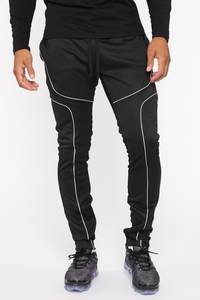 Conjunto deportivo de poliéster para hombre, conjunto de dos piezas, chaqueta de nailon con cremallera y pantalones de chándal, chándal de nailon personalizado para hombre - Product Image 5