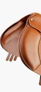 2025 Premium cuir véritable anglais course saut cheval selle Style occidental avec arbre en bois plusieurs tailles couleurs disponibles - Product Image 4