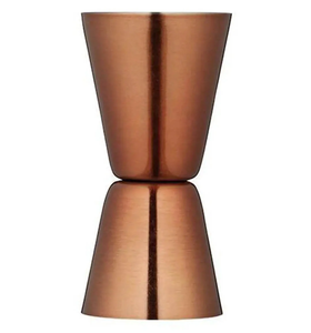 Verre jigger en cuivre plaqué or rose en acier inoxydable Cocktail barman Double mesure Jigger verre - Product Image 6