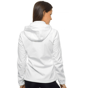 Femmes vente en gros veste coupe-vent à coquille souple imperméable randonnée alpinisme à capuche solide plaine teint coupe-vent veste femmes - Product Image 2