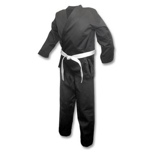 Kimono Color blanco 2 uds conjunto vestido Karate artes marciales traje transpirable Taekwondo venta al por mayor trajes de Karate de calentamiento para Unisex - Product Image 6