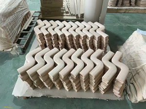 Main courante en chêne rouge certifié FSC avec revêtement en caoutchouc (décalage à gauche 7247) |   Composants en bois durables et écologiques pour les projets résidentiels - Product Image 5