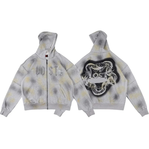 เสื้อสเวตเตอร์พิมพ์ลายพัฟแบบกำหนดเองขนาดพิเศษของผู้ชายเสื้อมีฮู้ดสำหรับผู้ชาย100% ว่างโพลีเอสเตอร์ระเหิดปักโลโก้ได้ตามต้องการ - Product Image 6