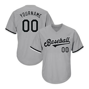 Jersey de béisbol a precio de fábrica, Jersey de béisbol con cuello en V, Jersey de béisbol con cuello en V y botones a la moda liso de alta calidad - Product Image 6