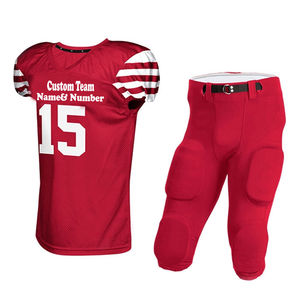 Uniforme de fútbol americano personalizado de alta calidad para equipos juveniles de manga corta ropa deportiva a precio hecho en Pakistán - Product Image 2