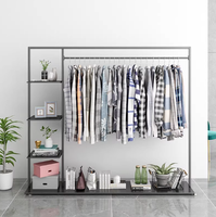 Porte-vêtements Premium Robustes et Lavables, Présentoir Vertical Modulaire avec Étagères Latérales, Couleur Personnalisable pour Vêtements