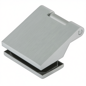 DORMA-GLAS 80 kg, Bisagra de Puerta de Vidrio de 3 Piezas de Acero Inoxidable y Aluminio Anodizado, Clásica y Ligera, Paquete de 2 para Uso en Oficina - Product Image 3
