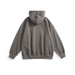 Sweat à capuche classique de haute qualité pour hommes à la mode à la mode polaire lourde surdimensionné respirant sweat à capuche d'hiver solide personnalisable - Product Image 5