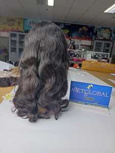 Belle vague de corps de cheveux humains vierges vietnamiens 100% pour les extensions de double trame de machine cuticule alignée couleur naturelle - Product Image 2