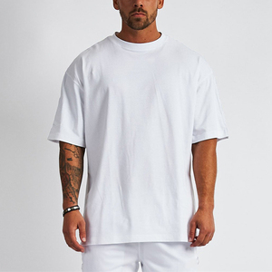 T-shirt décontracté pour homme, col rond, en molleton polyester/coton respirant, personnalisable avec votre logo, qualité OEM supérieure - Product Image 2