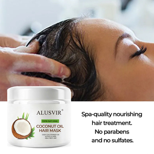 <span class=keywords><strong>Masque</strong></span> capillaire à l'huile de coco pure 100% <span class=keywords><strong>Masque</strong></span> capillaire nourrissant avec traitement de marque privée - Product Image 5