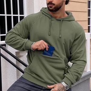 Vente en gros Sweats à capuche personnalisés avec logo personnalisé Impression unisexe Pull surdimensionné en relief uni Sweatshirt à capuche vierge pour hommes - Product Image 6