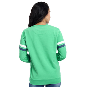 Women's Premium Quality 100% Cotton Sweatshirt Solid Color Long Sleeve Pullover Casual <b>Crewneck</b> Design for Winter Custom Knitted - Product Image 5