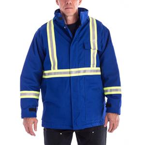 Chaqueta de seguridad de construcción Industrial de nuevo diseño, ropa reflectante de alta visibilidad de seguridad de trabajo LED ecológica personalizada para - Product Image 1