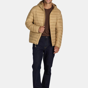 Veste matelassée d'hiver de haute qualité pour hommes, grande taille, conception gonflée surdimensionnée, toile à capuche, col montant avant, dernier style - Product Image 1