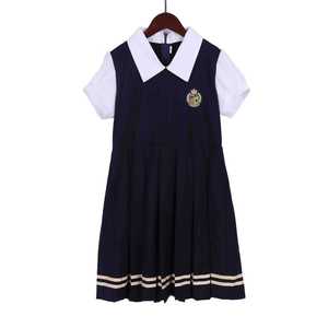 Uniforme Escolar Primario Unisex con Logotipo Personalizado al por Mayor, Conjunto de Camisa Polo y Falda para Niños, Tela Oxford - Product Image 1