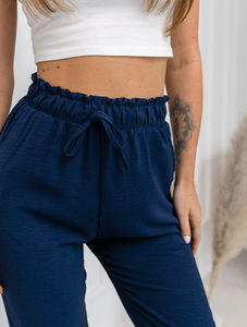 2025 dernier Style femmes pantalons tenue décontracté Logo personnalisé couleur unie femmes Flare pantalon de survêtement OEM personnalisé entretenu - Product Image 4