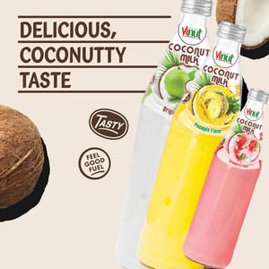 Leche de coco con piña 16,2 floz Bebida de leche de coco 24 latas por caja lata Sin azúcar agregada OEM ODM Etiqueta privada - Product Image 4