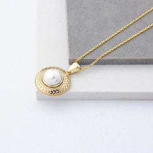 Feuille Ornement Perle Design Vintage Pendentif Turc À La Main Fabriqué À La Main En Gros 925 Bijoux En Argent Sterling - Product Image 2