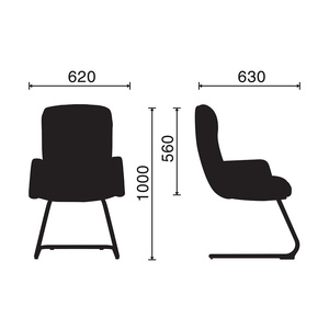 Silla Elevadora de Rodillas Luxy 03 BFGCQ009 Premium con Reposacabezas Ajustable y Tapicería de Cuero PU para Oficina en Casa y Salas de Reuniones - Product Image 2